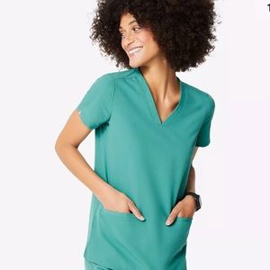 Figs Marine Catarina One Pocket Scrub Top Sz Small